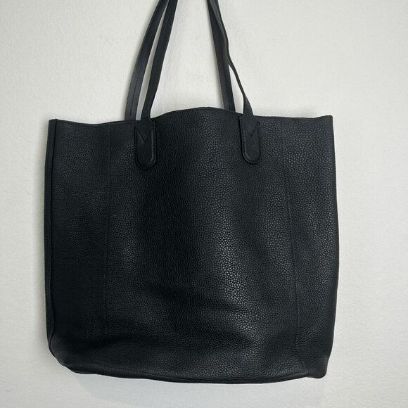 Longchamp Essential North/South Black Leather Tote Women's Purse - Picture 4 of 16